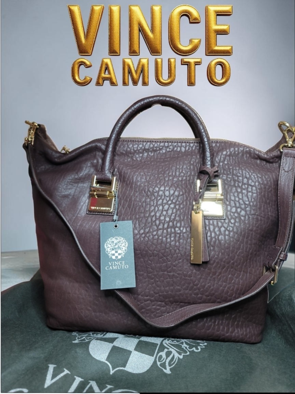 Vince Camuto "Sloan" Satchel Bag NWT And DUSTBAG
